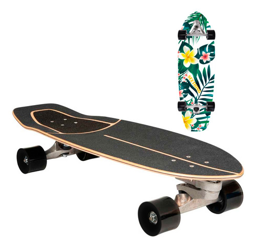 Skate Patineta Longboard Carver Surfskate Con Lija - El Rey