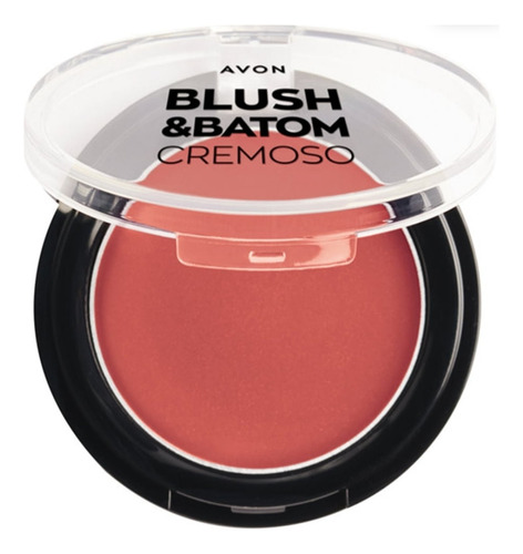 Avon Blush & Batom Cremoso 2,4g Tom da maquiagem Rosa