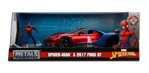 Jada Spiderman 2017 Ford Gt Metals Escala 1.24 Itm 99725