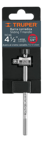 Barra Corrediza Para Dados Cuadro 1/4 , Truper 13217