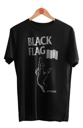 Polo Personalizado Banda Harcore Black Flag 003