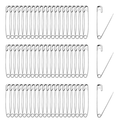 100 Pcs 75mm / 3 Inch Safety Pins Heavy Duty Quilting P...