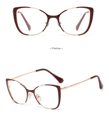 Montura Para Lentes Opticos Dama Estilo Gatubela Estuche