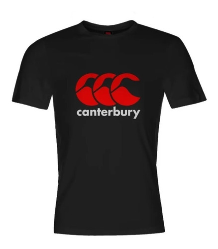 Canterbury Remera Lifestyle Hombre Logo Negro-rojo-bc Ras