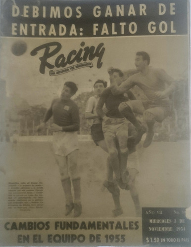Revista Racing 591 Ferro 1 Racing 1 Campeonato 1954
