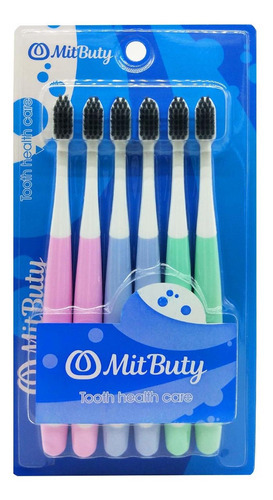 Mitbuty Cepillo De Dientes De Carbon 6 Unidades, Ultra