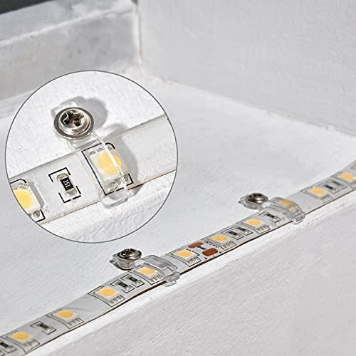 Tira De Luces Led Mmsd, Paquete De 100 Soportes De Montaje