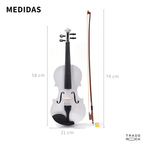 Violin 4/4 Acustico Profesional Estuche Brea Arco Acústico