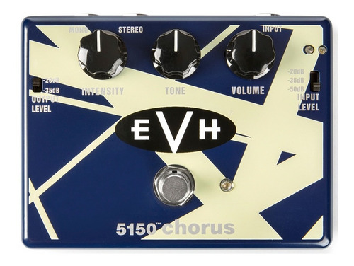 Pedal Mxr Evh-30 Evh30 Chorus Eddie Van Halen Color Azul y blanco