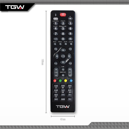 Imagen 6 de 9 de Control Remoto Universal De Tv - Tgw