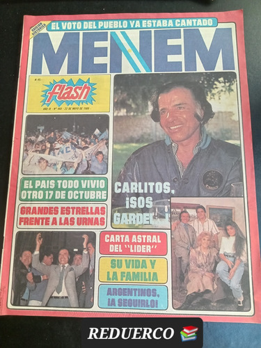 Revista Flash 468 Menem Presidente Edición Histórica 1989 