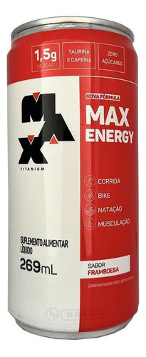 Bebida Energética Max Energy 269ml - Max Titanium