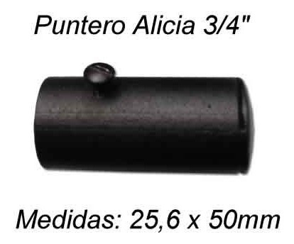 Imagen 8 de 10 de Kit Barral Cortina 3/4(19mm) X 3m Sop Lans Hierro Forjado