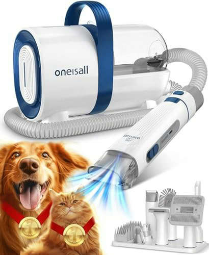 Kit De Aseo Y Aspiradora Para Perros Oneisall, Con 7 Herrami