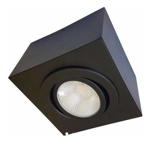 Spot Plafon Sobrepor Direcionável Preto P/ Led Par30