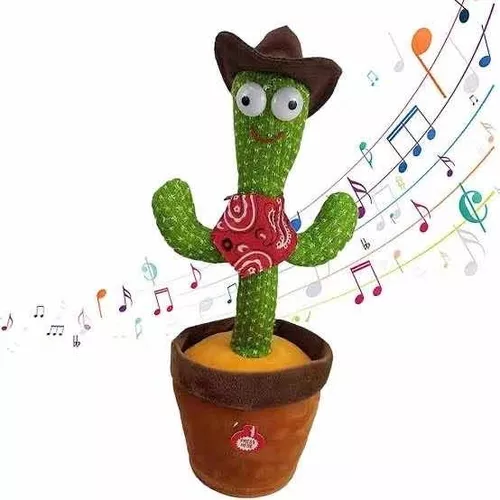 Cactus bailando, juguete de repetición que habla, altavoz de canción,  juguete de peluche para bebés, juguetes para adultos