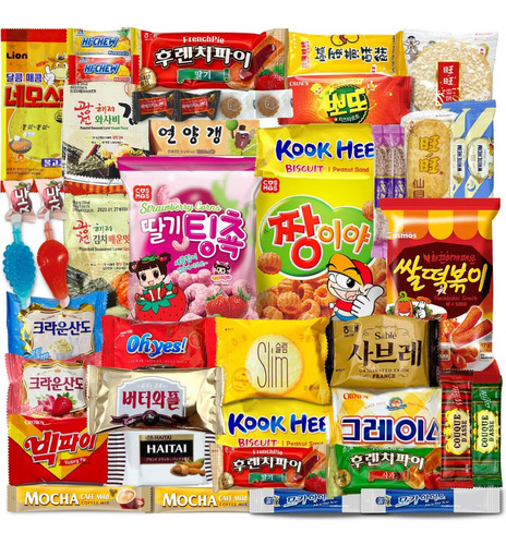 Paquete Variado De Cajas De Aperitivos Coreanos, Paquete Var