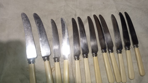 Cuchillos Sheffield Usados Antiguos (12 Unidades )