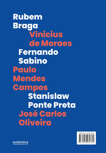 Os sabiás da crônica, de Braga, Rubem. Editorial Autêntica Editora Ltda., capa mole em português, 2021