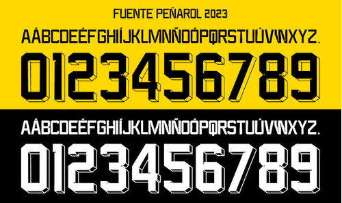 Tipografia Peñarol 2023 Para Camiseta 