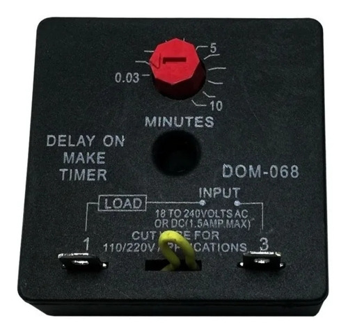 Retardador Temporizador Timer On 24v 1.5amp 10 Minutos