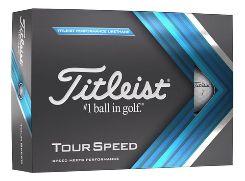 Titleist Pelotas De Golf Tour Speed, Color Blanco, Una Docen