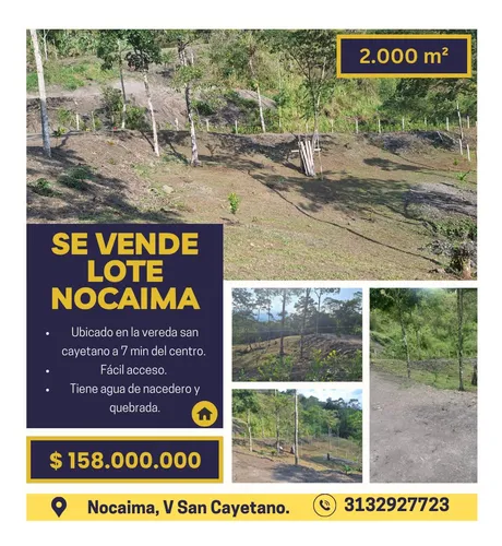 Venta Lote En Nocaima