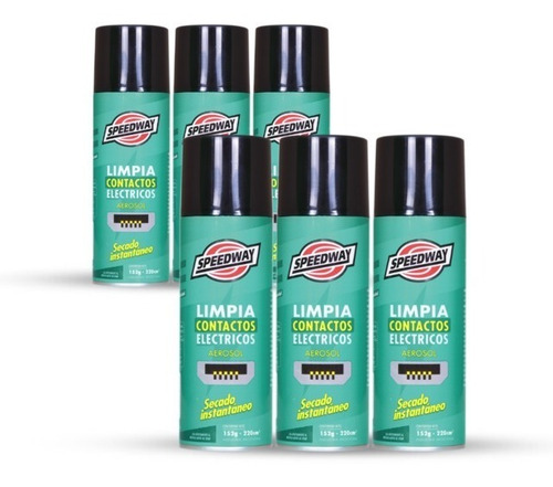 Limpia Contactos Speedway Aerosol X 220 Cc X 6 Un.