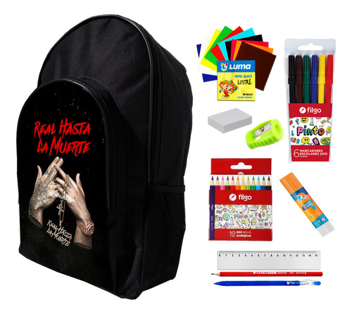 Super Combo Mochila + Utiles De Anuel Aa Real  #456