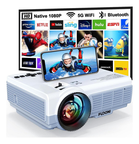 Proyector Fudoni P1 Nativo 1080p 14000l Wifi Bluetooth