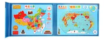 Comprar Map Puzzle Game Map Cognitive Puzzle Toy Magnetic Wooden Jig