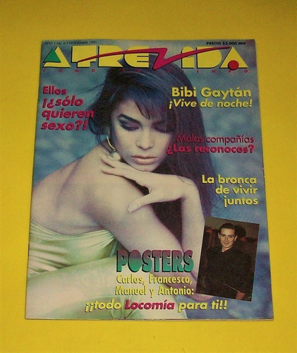 Bibi Gaytan Revista Atrevida 1991 Loco Mia Calo Thalia Trevi