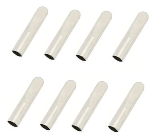 Puntas Metálicas Para Agujetas Aglets Un Par (2piezas) Plateado
