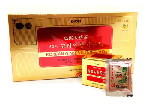 Caja 10u 3gr Te De Ginseng Korean Tea Gold