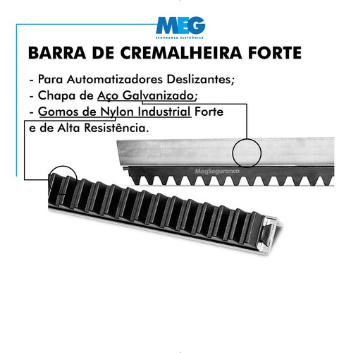 Imagem 6 de 9 de Kit Motor Portão Deslizante Ppa 4m Rápido 3 Contr 500kg 4s