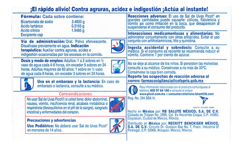 Sal De Uvas (6 Cajas, 10 Sobres C/u) Picot