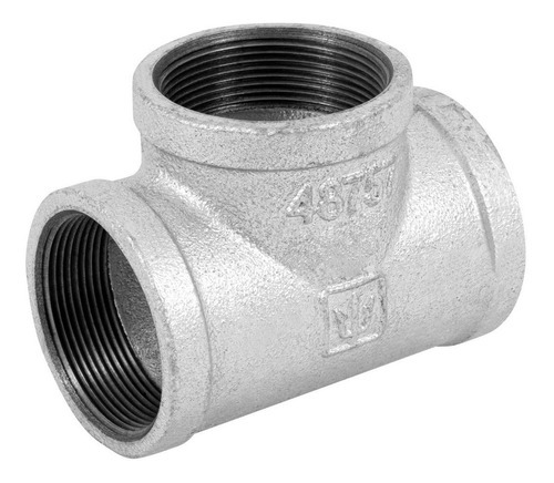 Tee Sencilla, Acero Galvanizado, 2' Foset 48757 Color Dorado