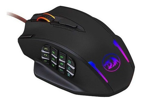 Imagen 3 de 5 de Mouse gamer Redragon Impact M908 negro