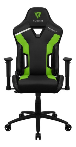 Cadeira de escritório ThunderX3 TC3 gamer ergonômica  neon green com estofado de pu