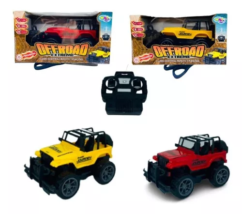 Carro Carrinho De Controle Remoto Jeep Rally Off-Road 4X4 no Shoptime