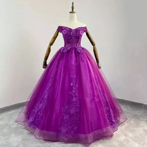 Busca vestido xv quinceanera morado a la venta en Mexico.   Mexico