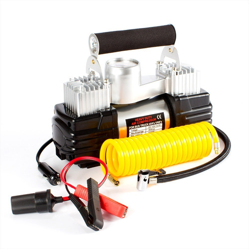 Compresor De Aire 12v Potente 2 Pistones Auto 4x4 Con Bolso