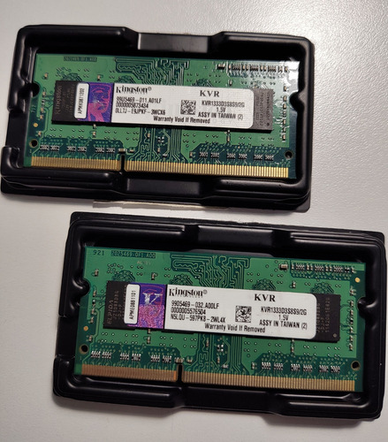 Memoria Ram Valueram 2gb 1 Kingston Kvr1333d3s8s9/2g