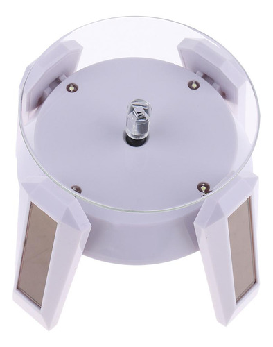 Solar / Batteryshowcase 360 Soporte Base Blanca Y Luz