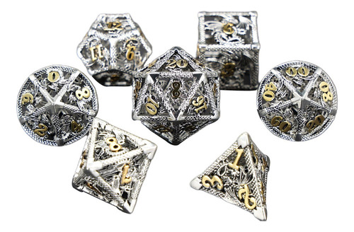 L 7 Piezas De Dados Poliédricos, Accesorios De Casino,
