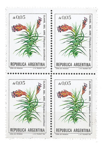 Argentina X4 $$ Mt 1528a Gj 2212 A - Fósforo Clavel Aire