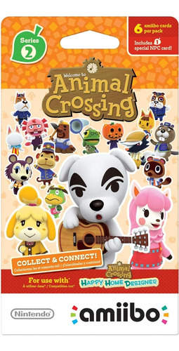6 Tarjetas Nfc Amiibo - Animal Crossing - Sobre Sellado S2