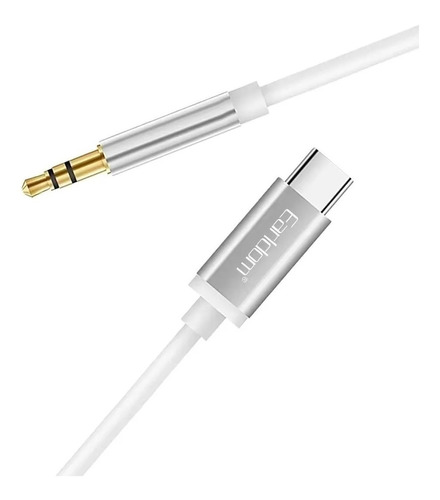 Cable 1 Metro Usb Tipo C A Auxiliar Jack 3.5mm Entrada Audio