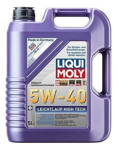 Liqui Moly Aceite 5w40 Leichtlaut High Tech Sintetico 5 Litr