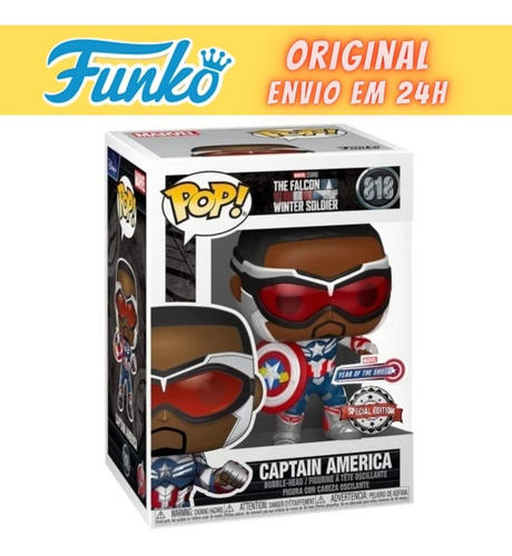 Boneco Funko Pop - Captain America - Special Edition 818
